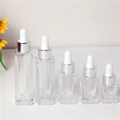 Penetes botol kaca persegi